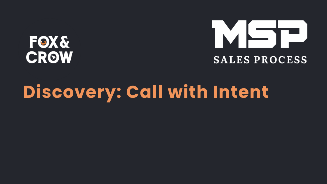 Discovery: Call with Intent discovery-call-with-intent